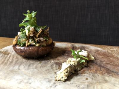 Gevulde champignon, Lepelblad Gent Gevulde champignon, Lepelblad Gent