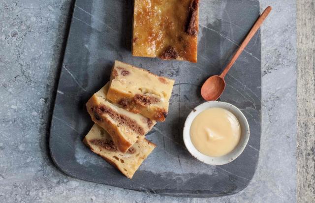Broodpudding met speculaas en advocaat Broodpudding met speculaas en advocaat