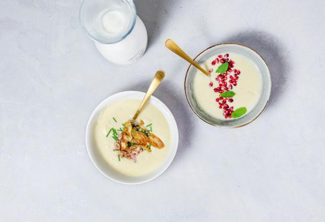 Romige quatre-quarts Vichyssoise Romige quatre-quarts Vichyssoise