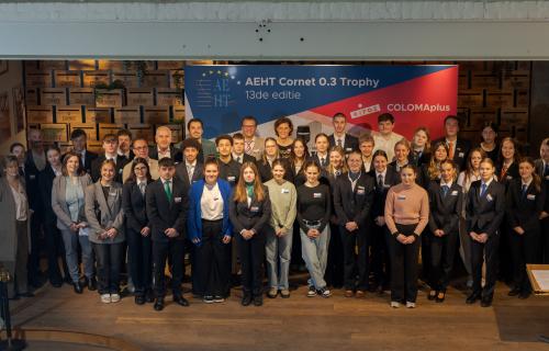 Groepsfoto 13de editie AEHT Cornet 0.3 Trophy