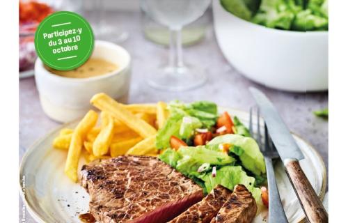 Affiche La semaine du steak frites salade 2025