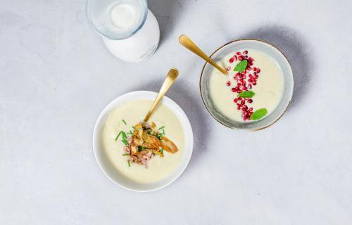 Romige quatre-quarts Vichyssoise 