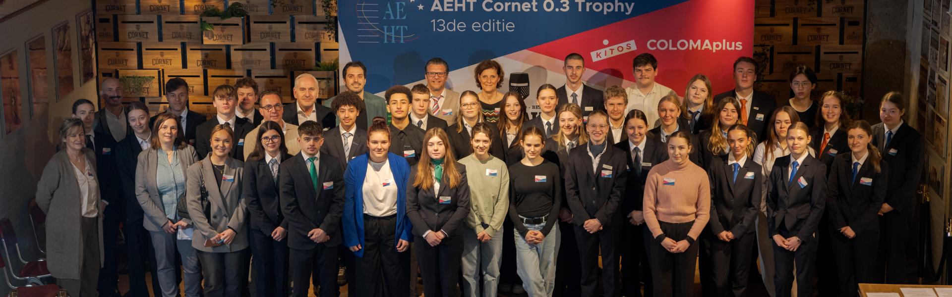 Groepsfoto 13de editie AEHT Cornet 0.3 Trophy Groepsfoto 13de editie AEHT Cornet 0.3 Trophy