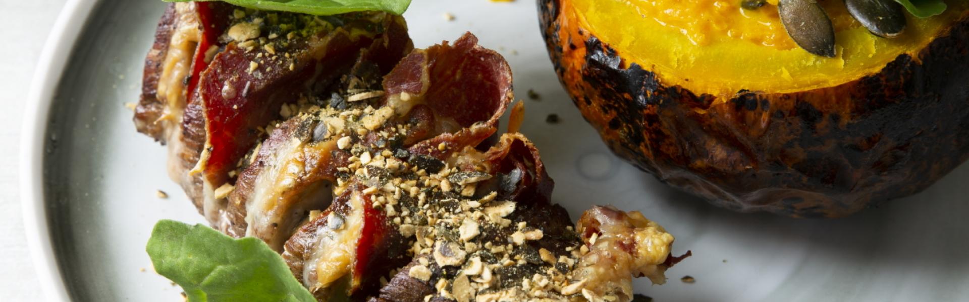 Kalfsfilet met comté kaas Kalfsfilet met comté kaas