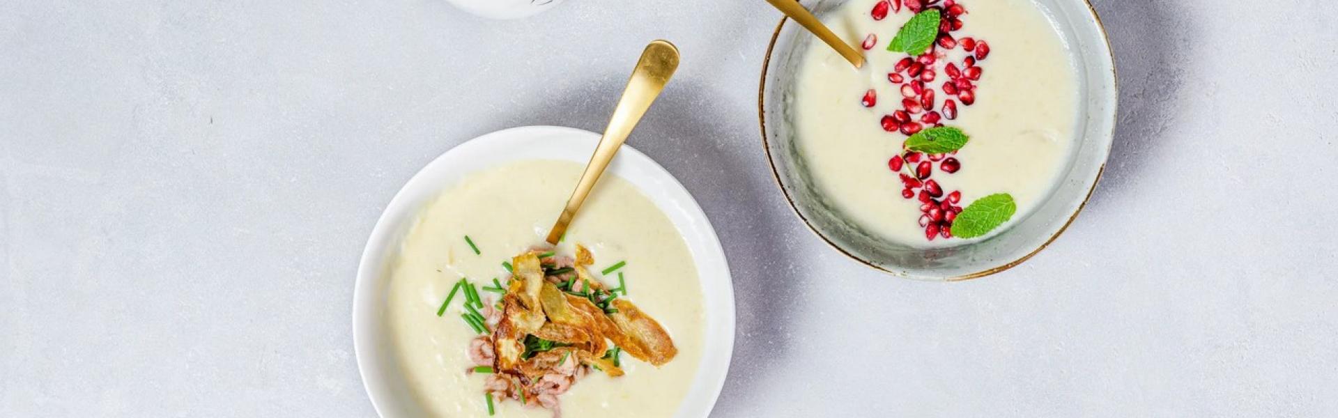 Romige quatre-quarts Vichyssoise Romige quatre-quarts Vichyssoise